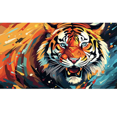 Tiger on Painting